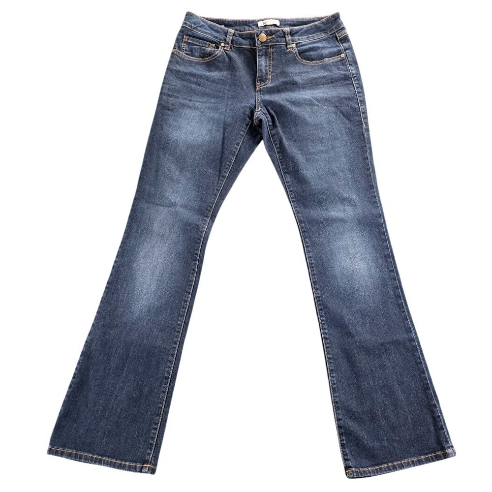 Cabi Jeans Womens 6 Blue Flare Leg Denim Pants Style 916R Dark Wash Stretch